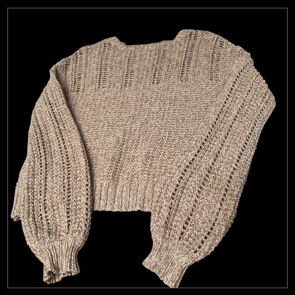 American Eagle - Chunky Knit Sweater - Light Purple